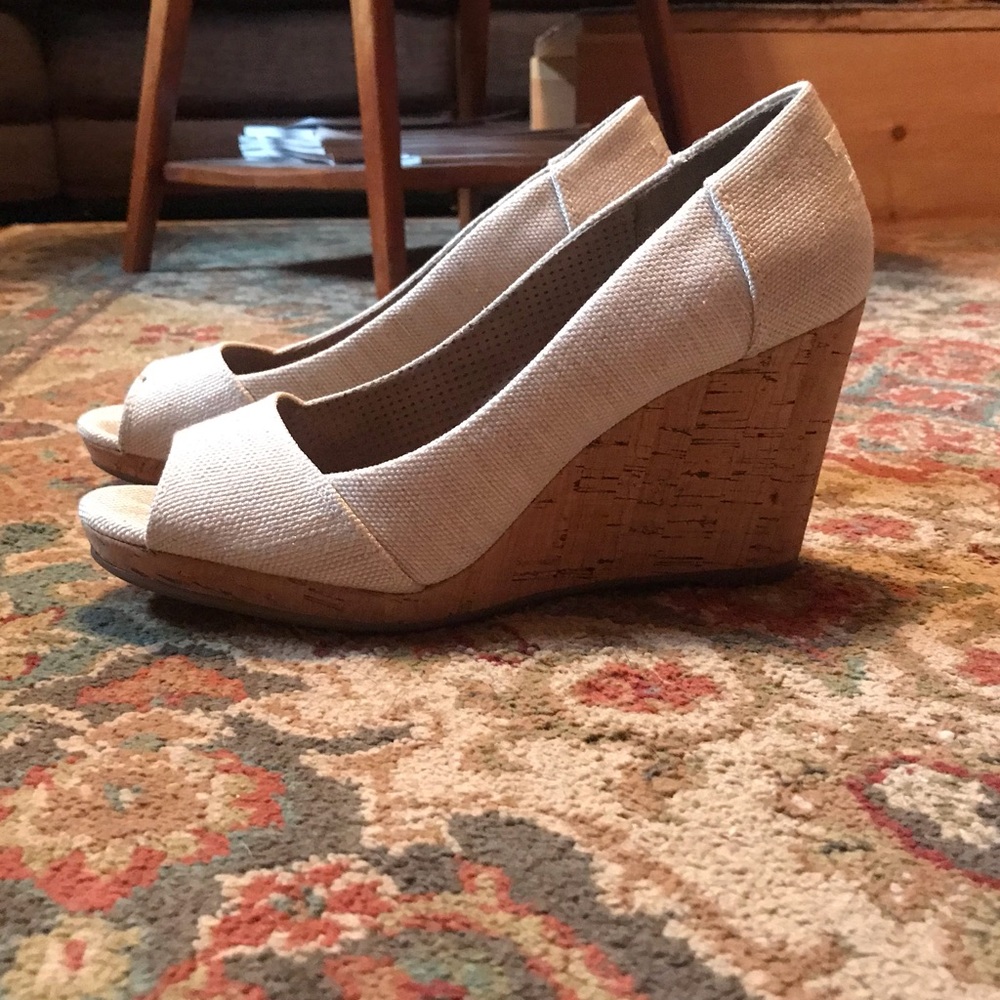 TOMS Stella Cork Wedge